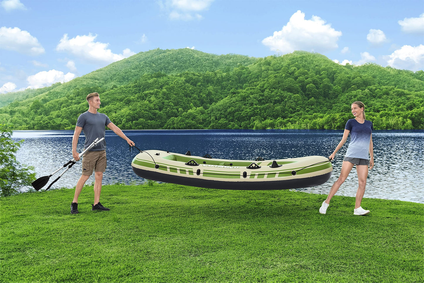 Bestway Hydro-Force Inflatable Raft Set | Inflatable Boat for Kids and Adults | Great for Ponds, Lakes, Rivers