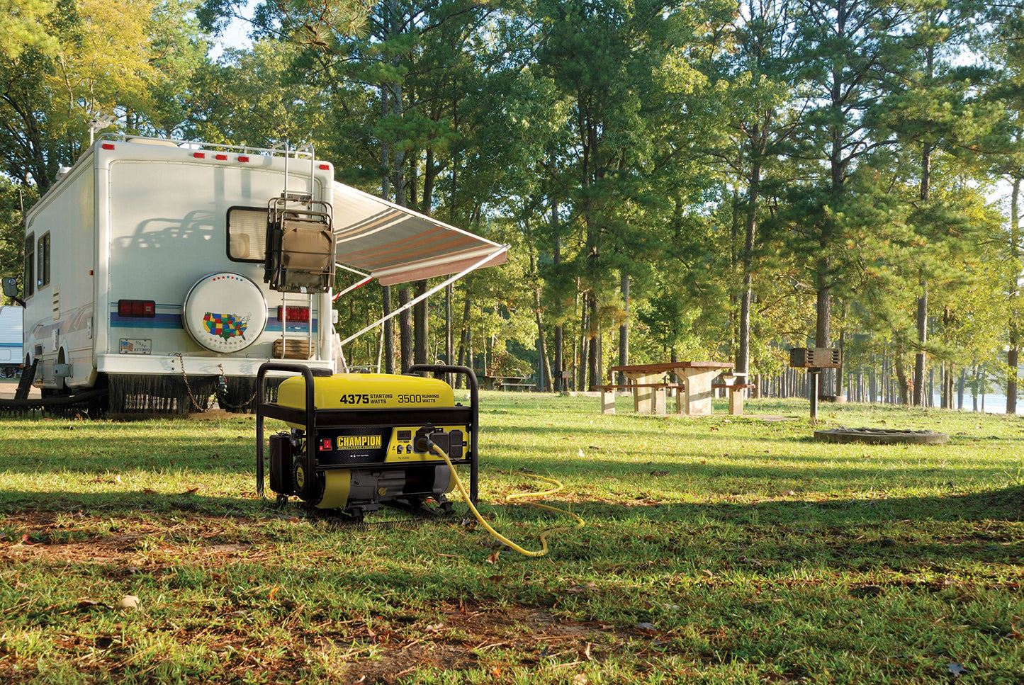 Champion Power Equipment 4375-Watt RV Ready Portable Generator with CO Shield