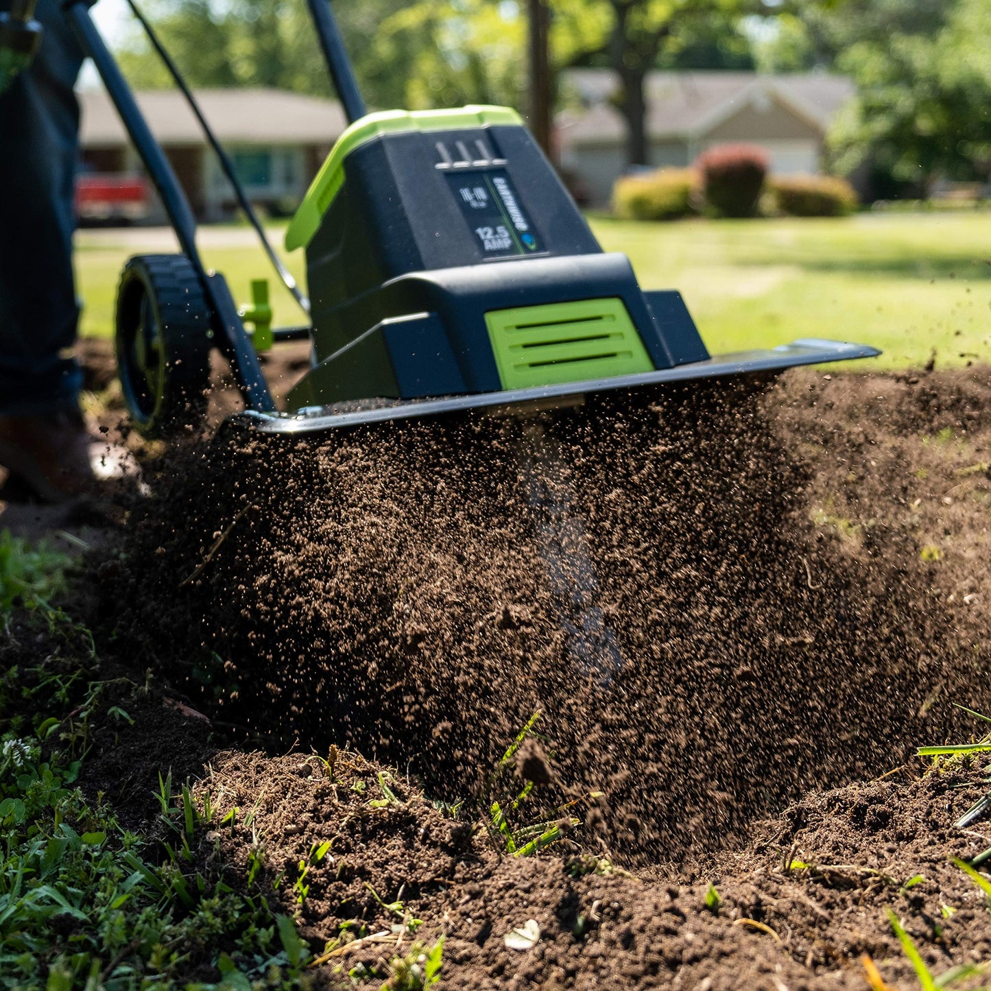 Earthwise TC70025 7.5-Inch 2.5-Amp Corded Electric Tiller/Cultivator, 7.5-Inch, 2.5-Amp Corded, Grey