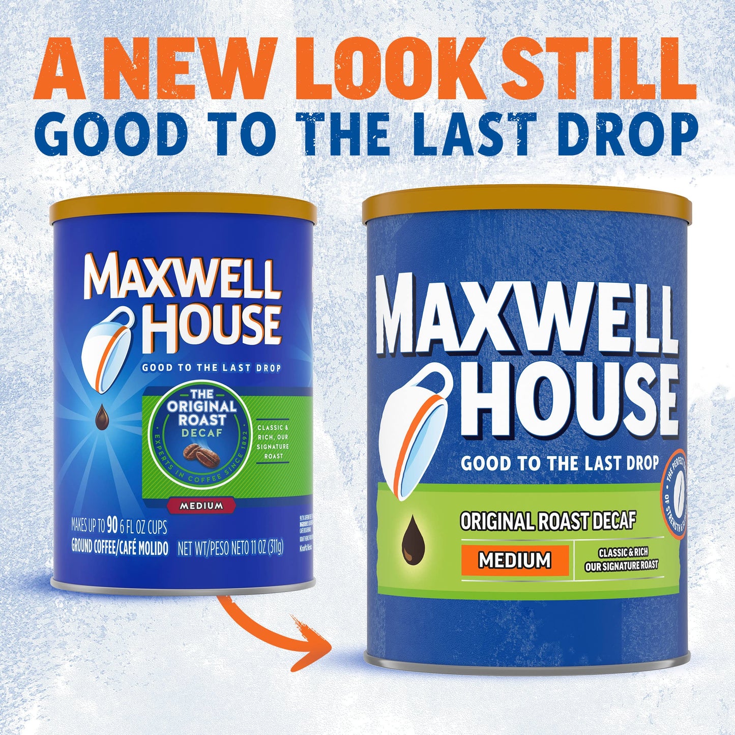 Maxwell House Decaffeinated Original Medium Roast Ground Coffee, 29.3 oz Canister