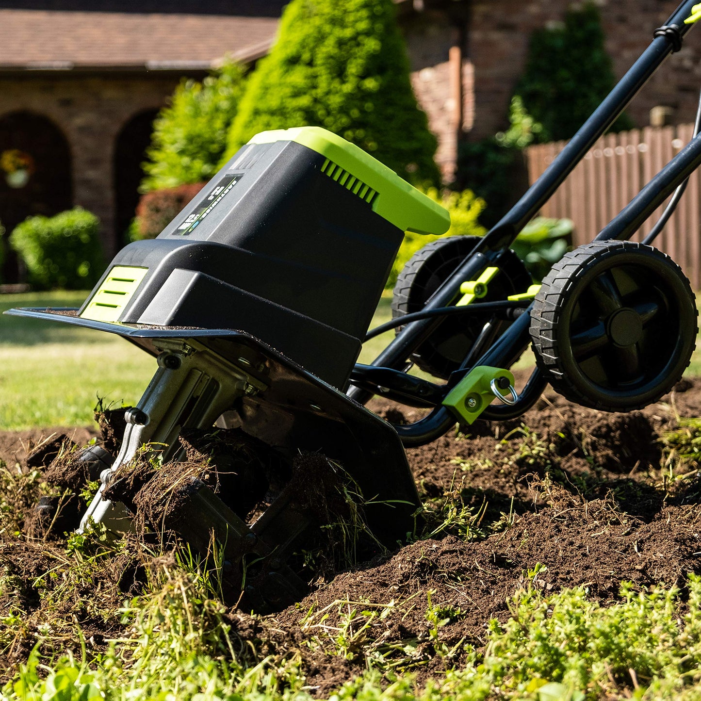 Earthwise TC70025 7.5-Inch 2.5-Amp Corded Electric Tiller/Cultivator, 7.5-Inch, 2.5-Amp Corded, Grey