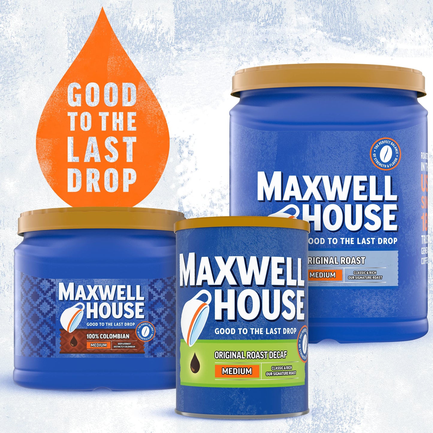 Maxwell House Decaffeinated Original Medium Roast Ground Coffee, 29.3 oz Canister