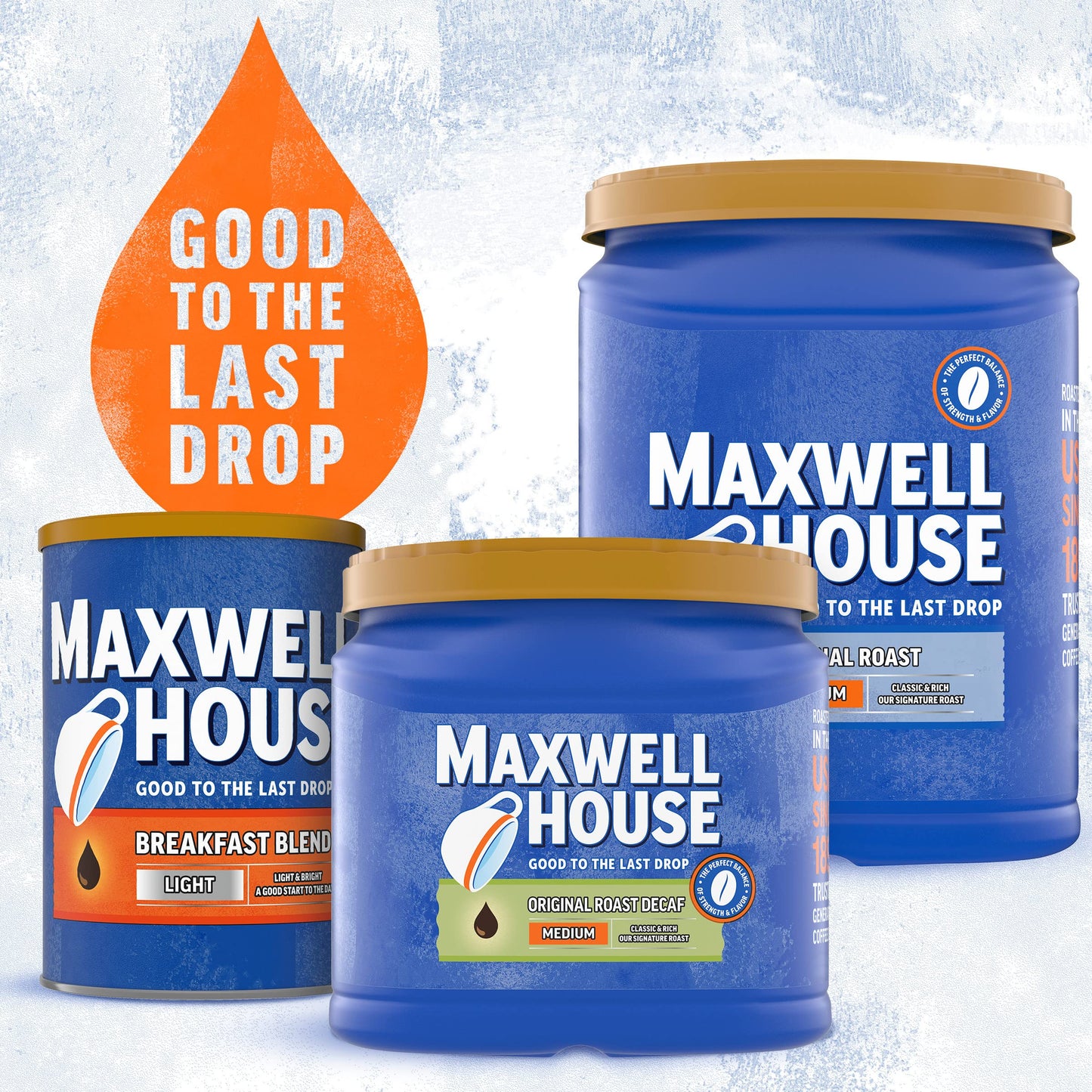 Maxwell House Decaffeinated Original Medium Roast Ground Coffee, 29.3 oz Canister