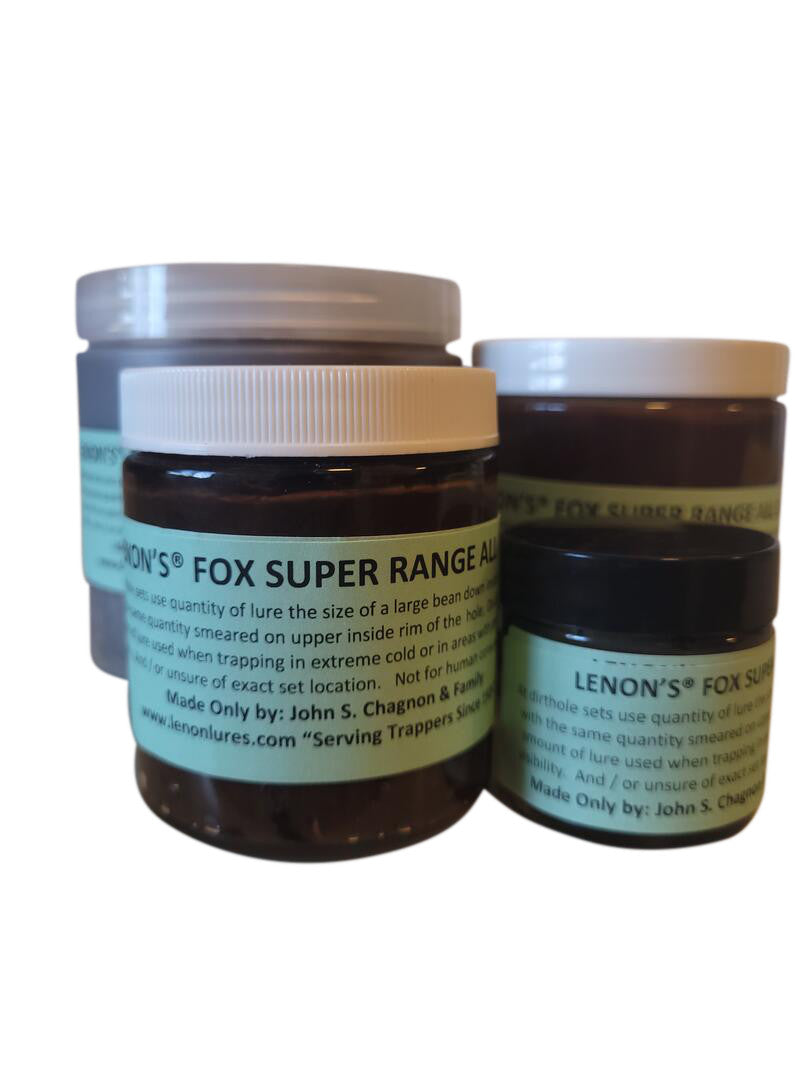 LENON'S FOX - SUPER RANGE ALL CALL - LURE / SCENT GREAT FOR BOTH RED & GRAY  FOX - A very powerful lure to call in both Red Fox and Gray Fox from long