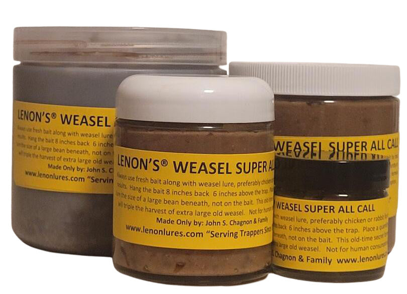 Lenon's Weasel Super All Call – Weasel Lure / Scent Lenon's Weasel Lure Results Since 1924
