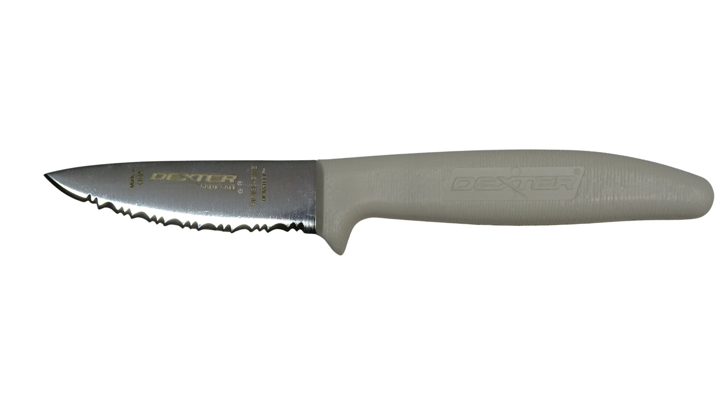 Dexter 3 1/2" Utility / Skinning Knife Trappers Serrated Blade Great for Head and Shoulder Skinning