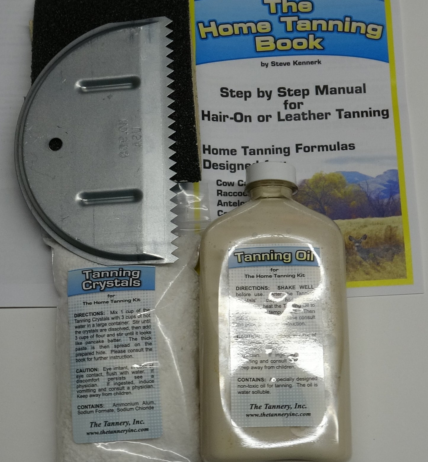 Basic Home Tanning Kit by The Tannery with Instructional Book Contains Formulas for Many Hides and Furs