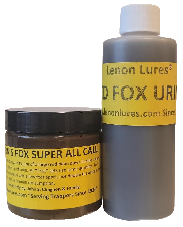 Lenon Lures Fox Trappers Special - 4oz Super All Call Lure & Fox Urine Combo