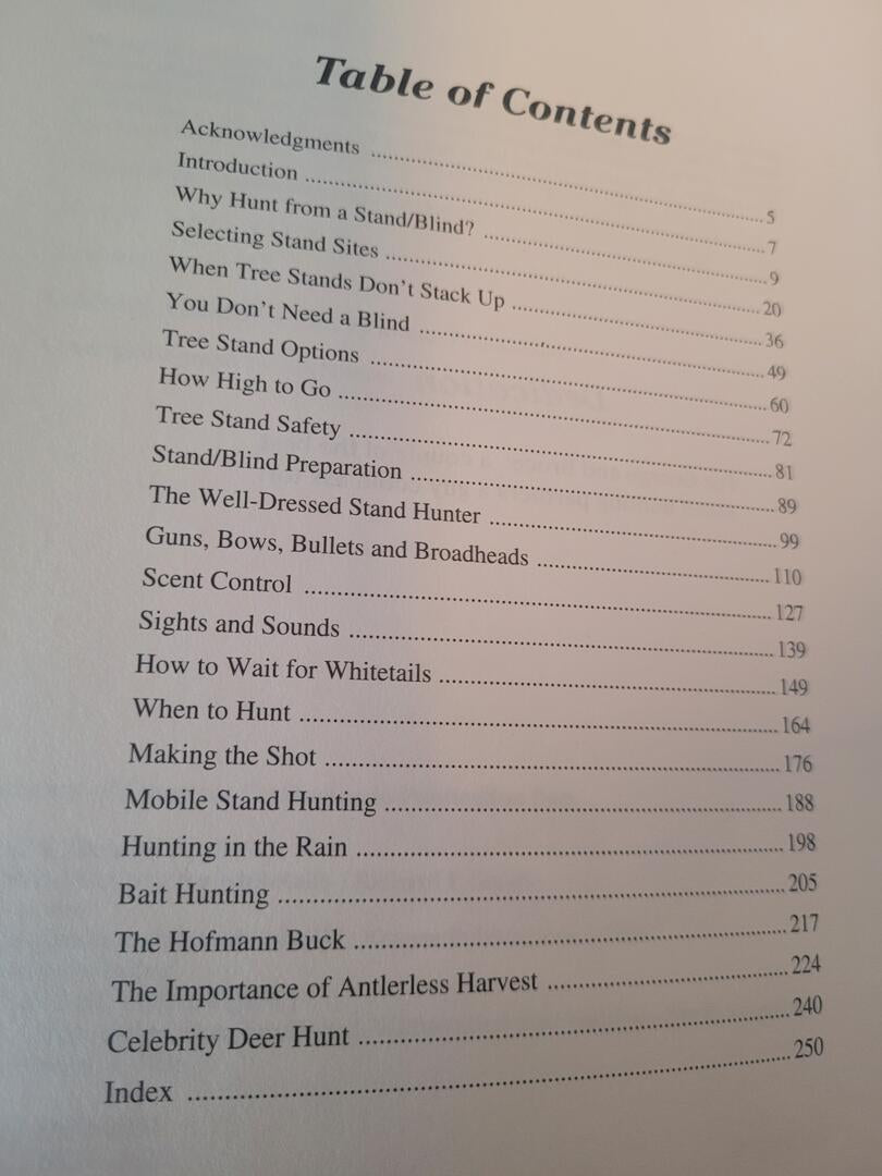 Stand Hunting for Whitetails Book by Richard P. Smith 256 Pages