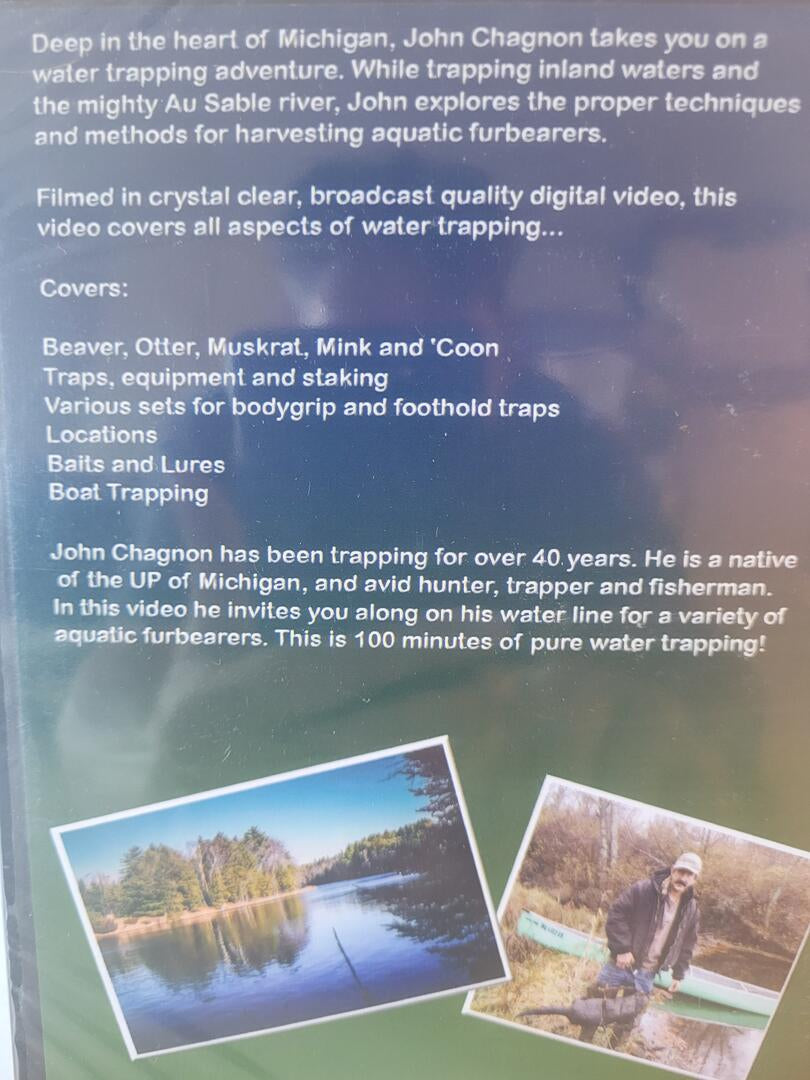 Three DVD Set Herb Lenon Classic Trapping & John Chagnon Water and Canine Trapping Videos