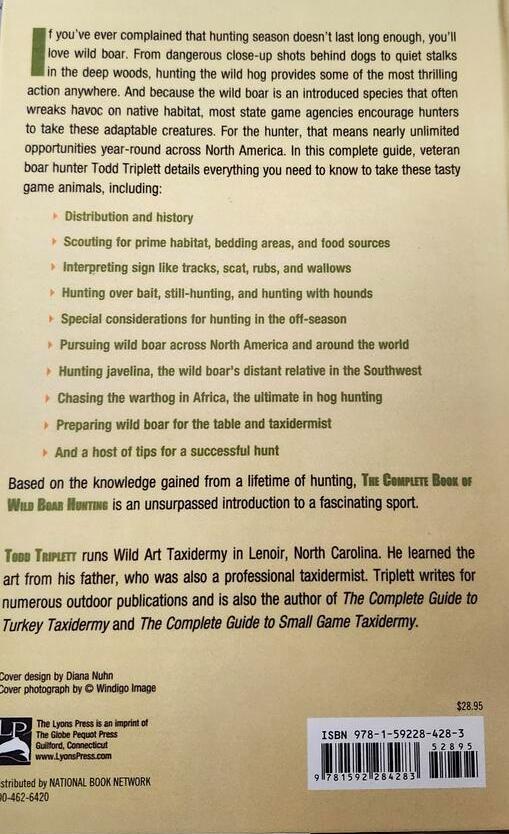 Complete Book of Wild Boar Hunting: Tips And Tactics That Will Work Anywhere Hardcover