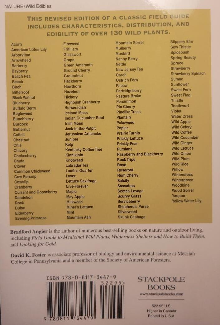 Field Guide to Edible Wild Plants Book 282 Pages by Bradford Angier