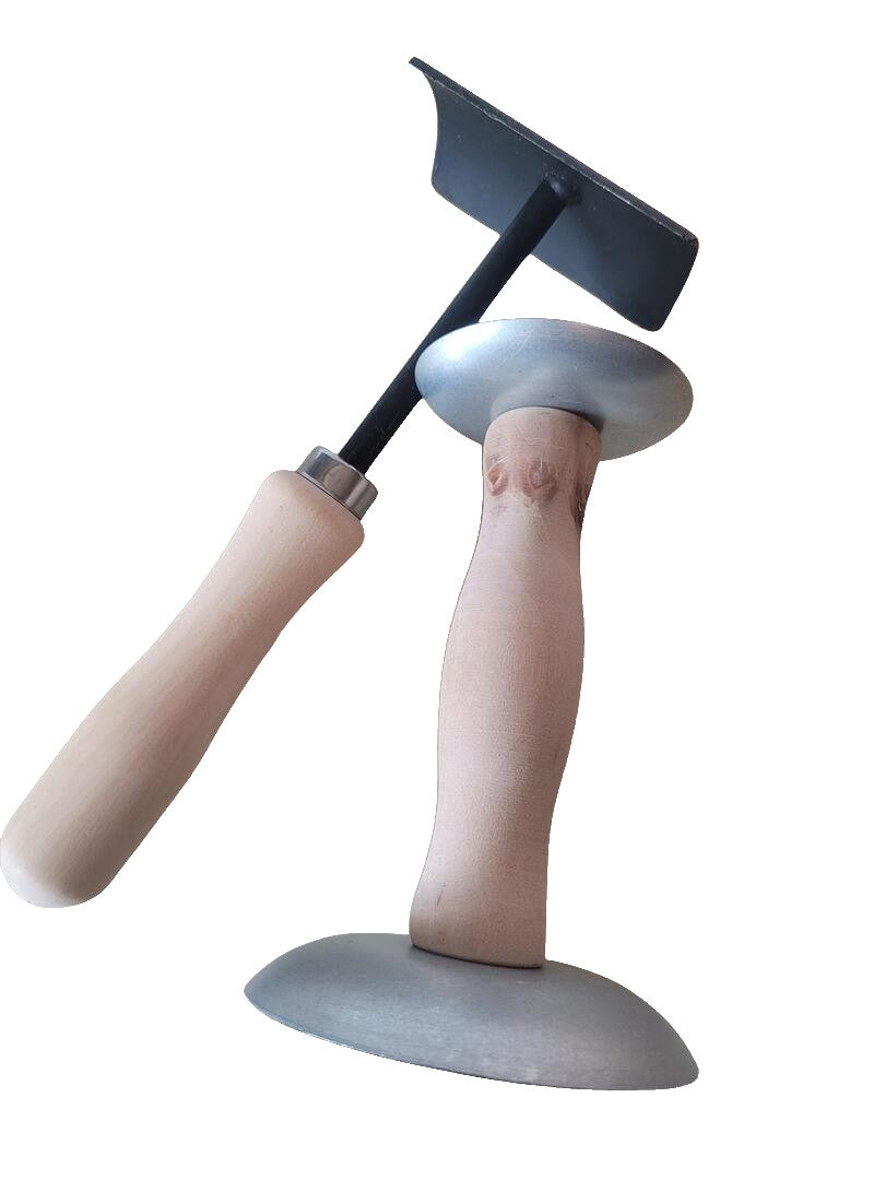 Kit with Two Hide Fleshing Tools