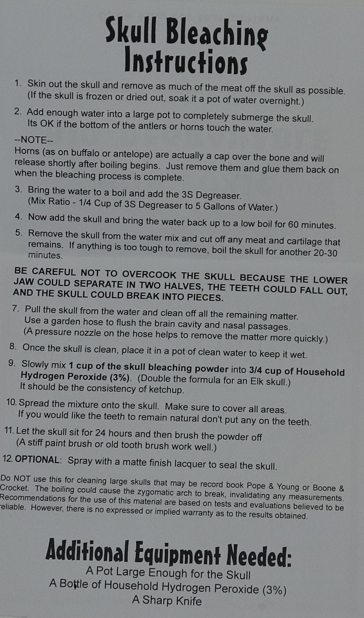 SBK00W Skull Bleaching Kit