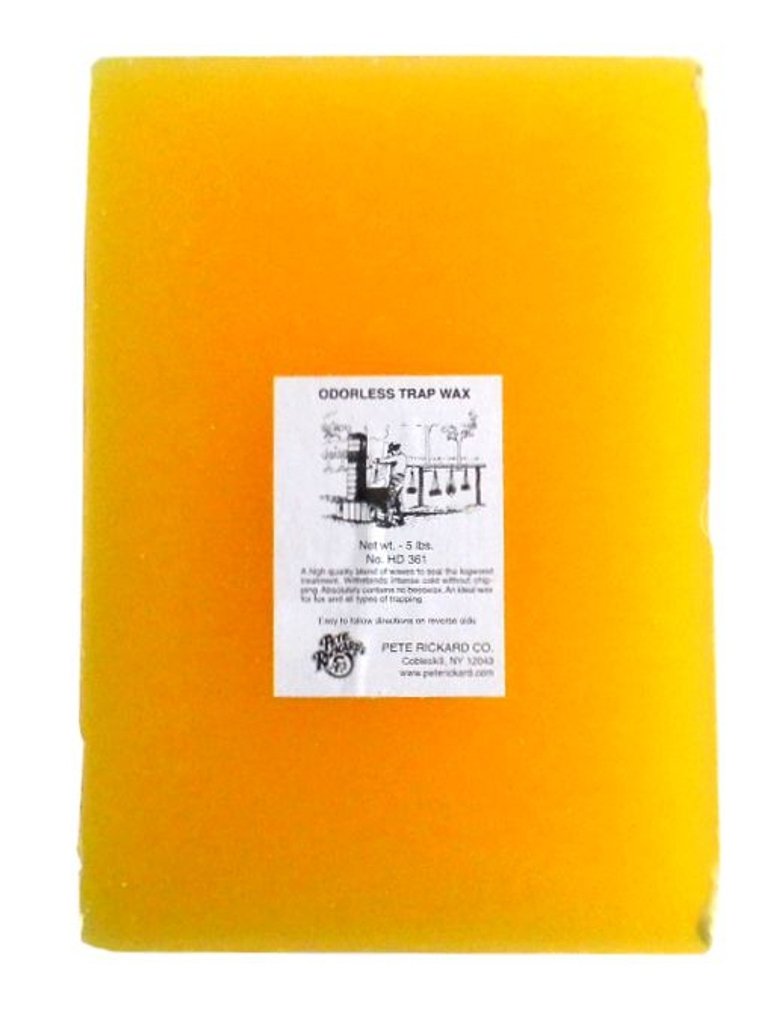 Pete's Best Trap Wax available in 1 lb or 5 lb blocks