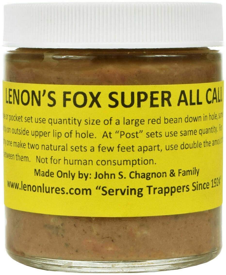 Lenon's Fox Super All Call - Lure / Scent Both Red Fox and Gray Fox will always investigate