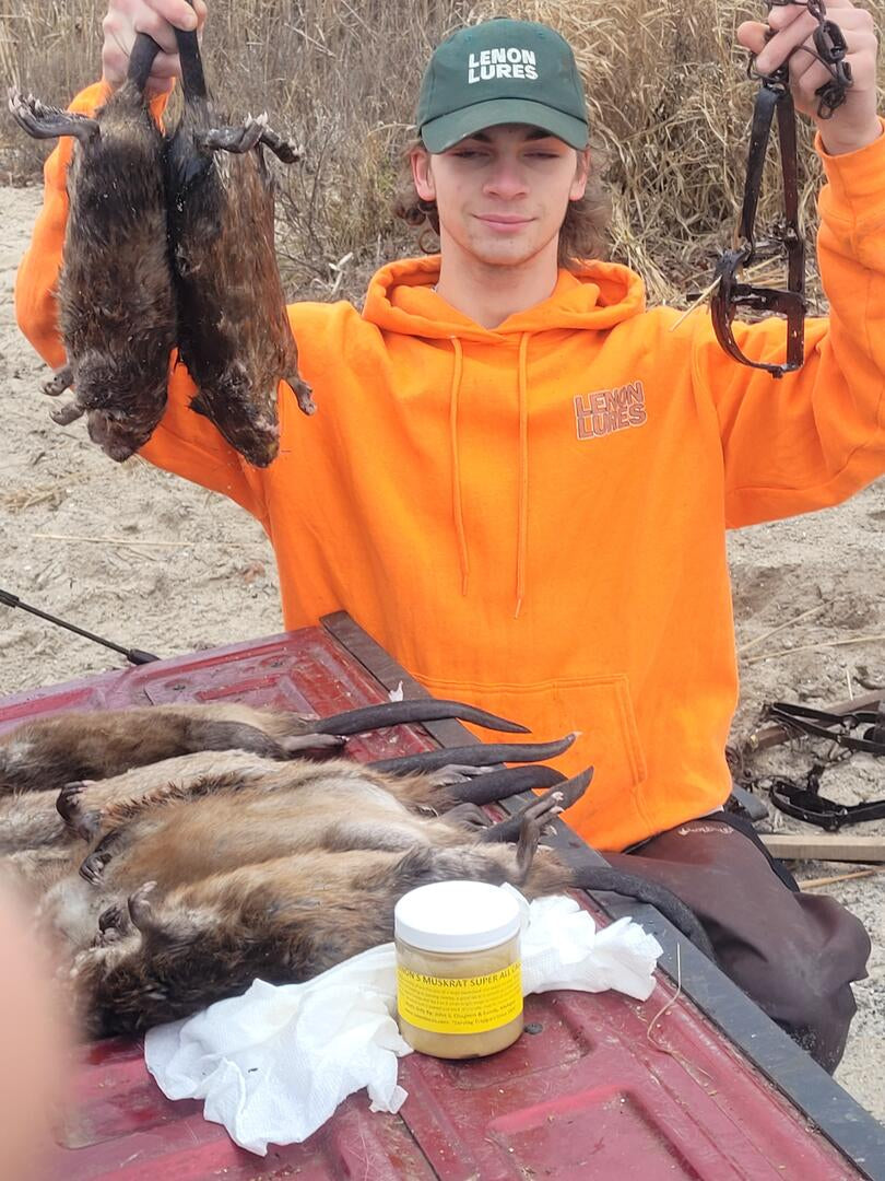 2024 Tobyn Slater Muskrat caught using Lenon's Muskrat Super All Call Lure