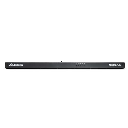 Alesis 88 Key Keyboard Piano with 480 Sounds, Speakers, USB MIDI, Carry-Bag, Stand, Headphones, Pedal and Piano Lessons for Beginners