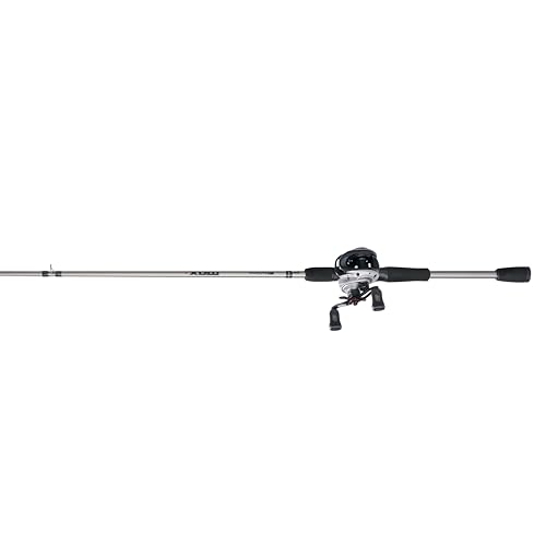 Abu Garcia Max X Baitcast Reel and 7' 2-Piece Fishing Rod Combo, Graphite Composite Rod Blank Construction, Split EVA Handles