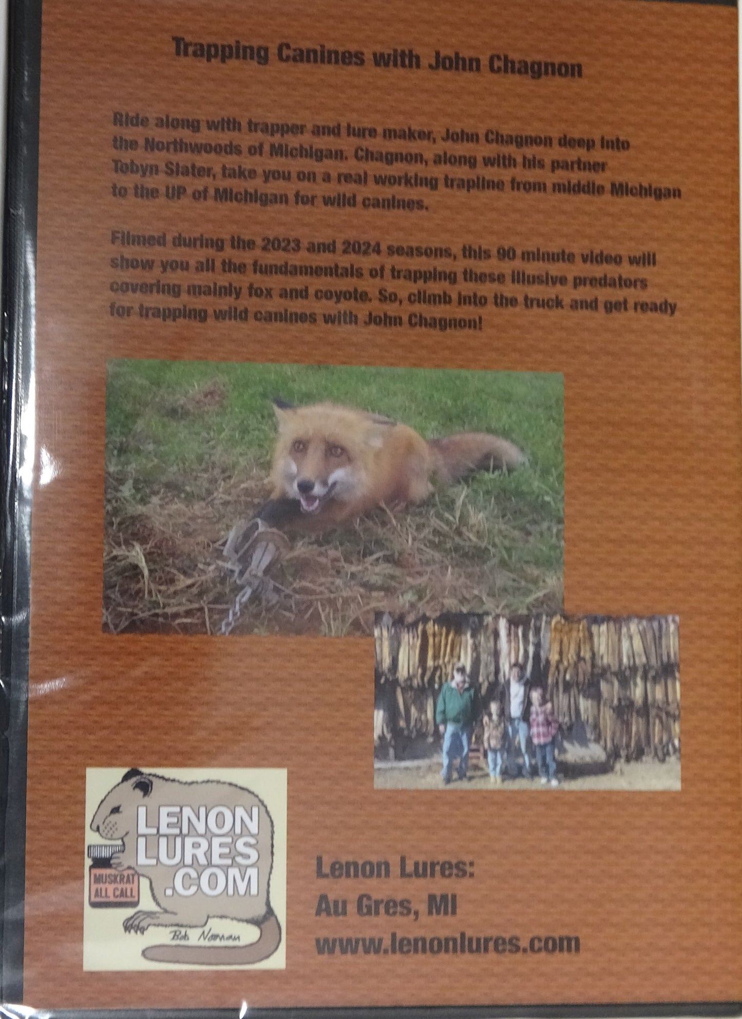 DVD Video Lenon Lures Presents Trapping Canines with John Chagnon 2025 Release