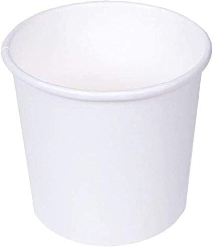 TashiBox 12 oz White Hot Drink Paper Cups - 120 Count - Disposable Paper Coffee Cups