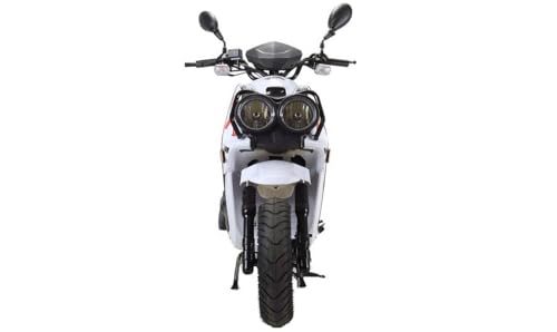 HHH Rocket 150 Moped Street Gas Vitacci Scooter 150cc Motorcycle Automatic Adult Bike with 12 inch Aluminum Wheels (Black)