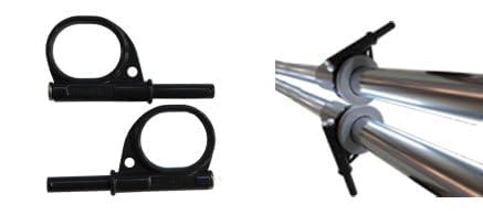 Oceansouth Heavy Duty Pair of Oars 78" Long with Oar Locks, Split Shaft.