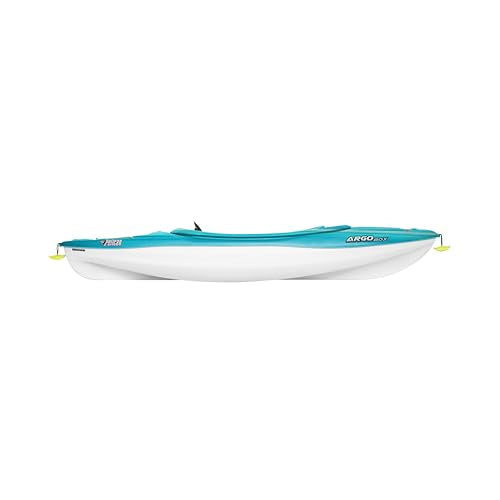 Pelican Argo 80X - Recreational Sit in Kayak - Fade Turquoise White - Lightweight Patented Ram-X™ Material - Stable - 8 ft