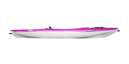 Pelican Argo 100X - Recreational Sit in Kayak - Fade Magenta White - Lightweight Patented Ram-X™ Material - Ergoform™ Seating System - 10 ft