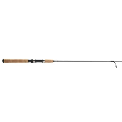 Shakespeare Micro 5'6" Spinning Rod, 2-Piece Fishing Rod, Graphite Composite Blank, Light Rod Power, Comfortable Full Cork Handle
