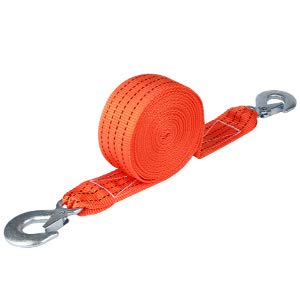Tow Strap with Hooks 2in X20Ft Recovery Strap 10,000LB Break Strengthened Towing Rope for Towing Vehicles in Roadside Emergency