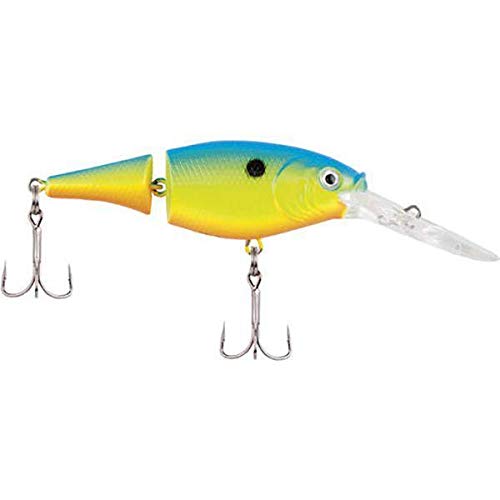 Berkley Flicker Shad Jointed Fishing Lure, Sunset Perch, 1/3 oz, 2 3/4in | 7cm Crankbaits, Size, Profile and Dive Depth Imitates Real Shad, Equipped with Fusion19 Hook