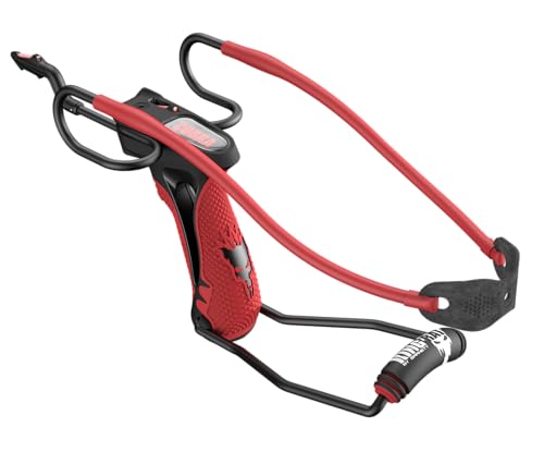 Barnett King Rat Slingshots, Powerful Slingshot for Adults and Kids Alike, Includes Power Band, Brushed Leather Pouch, & Slingshot Ammo