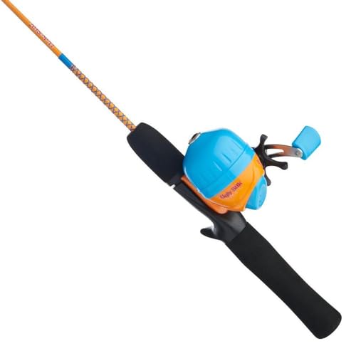 Ugly Stik® Mattel Hot Wheels 3' Spincast Combo - Kids Fishing Combo, Comfortable EVA Handle for Small Hands, Multi-Stop Anti-Reverse, Pre-Spooled with 4lb Line