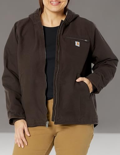 Carhartt Women's Loose Fit Washed Duck Sherpa Lined Jacket