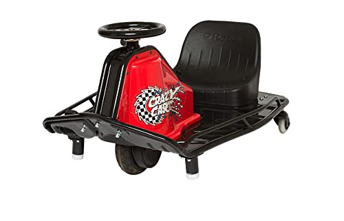 Razor Crazy Cart Sport - 24V Electric Drifting Go Kart, Variable Speed, Up to 12 mph, Up To 40 Minutes of Continuous Use, Drift Bar for Controlled Drifts, Ages 9+