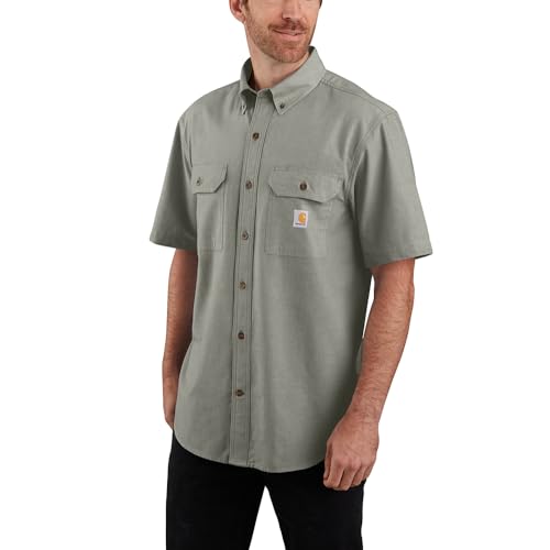 Carhartt Men's Loose Fit Midweight Chambray Short Sleeve Shirt