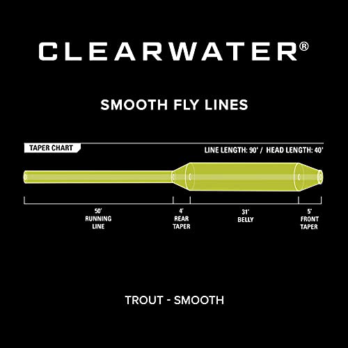 Orvis Clearwater Fly Line - Versatile 90-Foot Weight Forward 3-9WT Fly Fishing Line with Welded Loop, Multifilament Core, Moss - 7