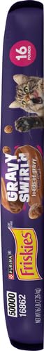 Purina Friskies Dry Cat Food Gravy Swirl'd With Flavors of Chicken, Salmon and Gravy - 22 lb. Bag