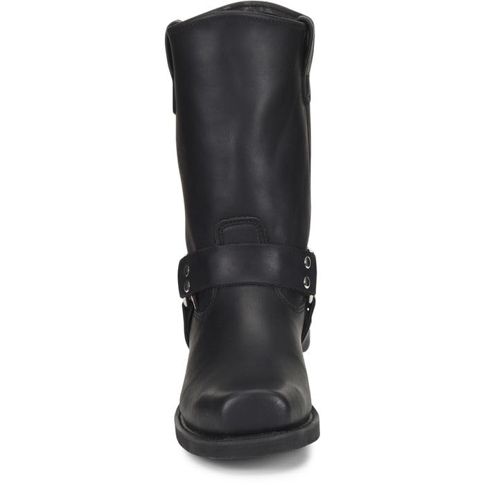 Double-H Barry 11" Harness Boots for Men - Leather, with PermaFresh Cushioned Insole and Slip-Resistant Outsole, Made in USA