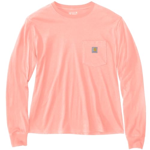 Carhartt Women's Loose Fit Lightweight Long-Sleeve Crewneck Pocket T-Shirt
