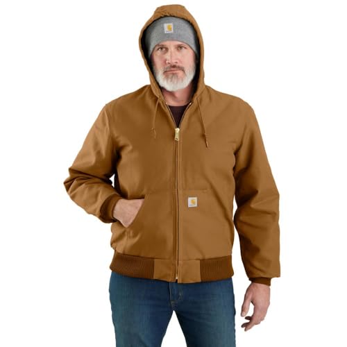 Carhartt Men's J140 Loose Fit Firm Duck Insulated Flannel-Lined Active Jac