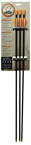 Bear Archery Youth Safety Glass Arrows, Durable & Splinter-Free Fiberglass Arrows, Nocks and Points Included, Pre-Fletched with Vanes, America's No. 1 Youth Archery Brand