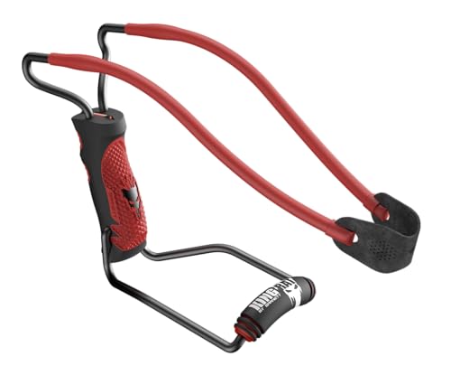 Barnett King Rat Slingshots, Powerful Slingshot for Adults and Kids Alike, Includes Power Band, Brushed Leather Pouch, & Slingshot Ammo