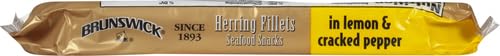 Brunswick Boneless Kipper Style Herring Fillets, 3.53 oz Can (Pack of 12) - 18g Protein per Serving - Gluten Free, Keto Friendly - Great for Pasta & Seafood Recipes