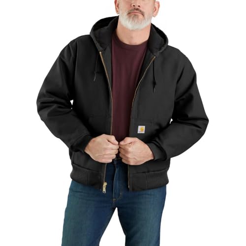 Carhartt Men's J140 Loose Fit Firm Duck Insulated Flannel-Lined Active Jac