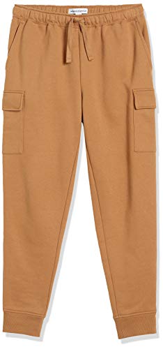Amazon Essentials Men's Relaxed Fit Cargo Fleece Jogger Sweatpants with Drawstring