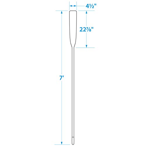 Seachoice Wood Oar, New Zealand Pine Construction, Comfort Grip, Clear Finish, Various Sizes