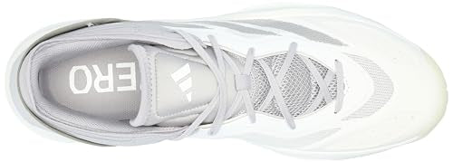 adidas Unisex Adizero Select 2.0 Basketball Sneaker, White/Glory Grey/White, 11 US Men