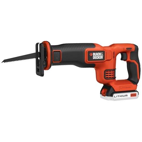 BLACK+DECKER 20V MAX* Cordless Reciprocating Saw Kit (BDCR20C)